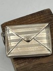 Antique English 925 Sterling Silver Stamps Purse Pendant  Envelope Stamp Holder