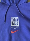 Nike Chelsea Fc Hoodie Mens Medium Royal purple Center Swoosh 1905 Thumb Holes