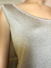 Excellent St John Knit Metallic Silver Glitter Cami   Shell   Top  Xl   14   16
