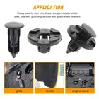 100pcs 8mm Bumper Clips Retainer Rivets Fastener Plastic Fender Push