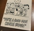 Vtg You   re A Good Man Charlie Brown Playbill March 1968 Wilbur Theatre Boston