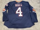 2010-11 Taylor Hall Edmonton Oilers Game Used Worn   Signed Rookie Hockey Jersey