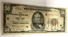 1929  50 National Currency New York Banknote S n  00124780