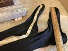 2526    antique 1900s Edwardian Black Silky Long Socks Stockings