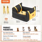 Dog Car Seat Waterproof Dog Booster Seat For Car With Side Handles