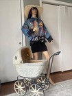 Antique Vintage Wicker Baby Doll Carriage Buggy