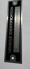 2 Fasteners Incl  Personalized Restoration Number Plate Data Tag Heavy Duty Usa 