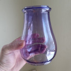 Antique 1890s Original 6 1 4 tall Pretty Amethyst Glass Globe For Barn Lantern