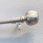 Morena Ii 18-36 Inch Adjustable Curtain Rod Set  1 Inch Diameter In Nickel