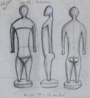 Nukuoro Tino Aitu Figure Pencil Study By Barrow