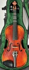 Vintage John Juzek 3 4 Size Violin Made In Germany Prague Case 2 Glasser Bows