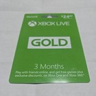 Microsoft Xbox Live Gold 3 Months  24 99 Us Prepaid Card Scratch-off Pin