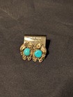 Sterling Silver Southwestern Style Earrings W  Turquoise