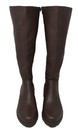 Sonoma Women s Daiquiri Zip Up Knee-high Trendy Fashion Boots Brn Size 8 5 90ij
