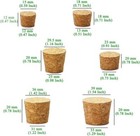 30pcs Cork Stoppers Wooden Tapered Wine Bottle Replacement Corks Plugs For Beer