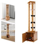90 Pair Sunglasses Rack Display Stand Case Floor Sunglasses Display Rack 5-sided