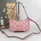 Coach Teri Shoulder Bag In Signature Canvas Cal51 Powder Pink