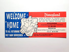 Disneyland 1968 Military Ticket Book W 2nd Day Admission   Welcome Home Card  1