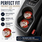 Caroline s Treasures Clumber Spaniel Christmas Snowflakes 2 Car Coasters