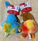 Kong 2-pack Medium Barnyard Bunny   Cow Squeaky Plush Dog Toy -free Shipping-