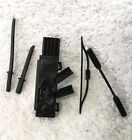 Gi Joe Black Major Custom Cobra Repro Storm Shadow Weapons Backpack Sword Ninja