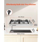 30 Inch 4 Burner Gas Cooktop Built-in Stainless Steel Lgc3001