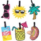 Unique Luggage Tags Set Of 4 Durable Pvc Silicone Fun Design Travel Accessories