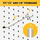 55-piece 4 Inch Pegboard Hooks  Heavy Duty Peg Board Organizer Accessories  Peg