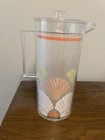 Vtg H J Stotter Acrylic Sea Shell Ice Bucket Pitcher Set As Seen On Golden Girls