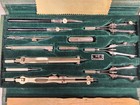 Vtg Germany Keuffel   Esser K   E Drafting Tool Set In Original Hard Snap Case