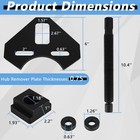40100 Universal Wheel Bearing Hub Removal Tool For Most 5 6 8 Lug Hub Remover