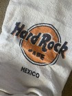 Vintage Hard Rock Caf   Mexico Woven Backpack Travel Bag