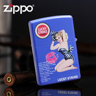 Purple Matte Lucky Strike Sexy Girl Limited Edition Zippo Lighter Us Shipping