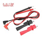 Multimeter Test Banana Plug With Probe Alligator Clips 10a 1set