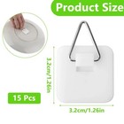 15pcs Invisible Adhesive Plate Hangers  Wall Plate Hanger Display Holder  1 25 
