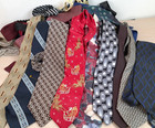 50 Pc Mens Neckties ties Bulk Wholesale Mixed Lot Quilt craft repurpose diy