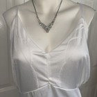 Nwt White All Nylon Slip Cottagecore Grannycore Women   s Size 46 Silky Wondermaid
