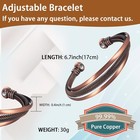 Copper Magnetic Bracelet For Women  Pure Copper Bracelet With 3500 Gauss Healing