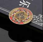 Guard Card Protector Coin Chip Metal Poker Gold Plated   Round Plastic Case