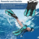 Swim Fins Open Heel  Adjustable Snorkel Fins Diving Fins With Mesh Bag  Snork   