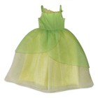The Princess And Frog Costume Dresses Tiana Green Mesh Lotus Brooch 3