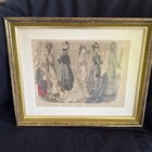 Framed Antique Prints From Peterson   s 1887 Woman   s Magazine   Framed
