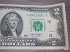 Series 2013  2 Dollar Bill Federal Reserve Note Uncirculated Misaligned Ser 