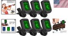 360-degree Rotatable Clip-on Tuner For Guitar  Ukulele  Bass   More - 6 Pack