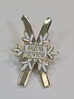 Arizona Snowbowl Crossed Skis Badge Pin Flagstaff Ski Resort