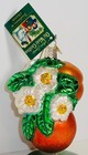 2006 Peachy Pair Peach - Old World Christmas - Glass Ornament New W tag 28073