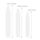 200pcs Durable White Nylon Collar Bone Stays Collar Stiffeners For Shirt Collars