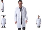 Durable Unisex White Lab Coat For Men   Women - Long Sleeve  Professional Style