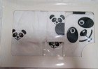 5 Piece Panda Baby Bath Set Soft Cotton Hooded Towel Robe Bib Washcloth Gift