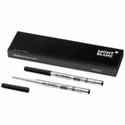 Montblanc Ballpoint Pen Refills Mystery Black Med Pt New In Box 2 Refills 128211